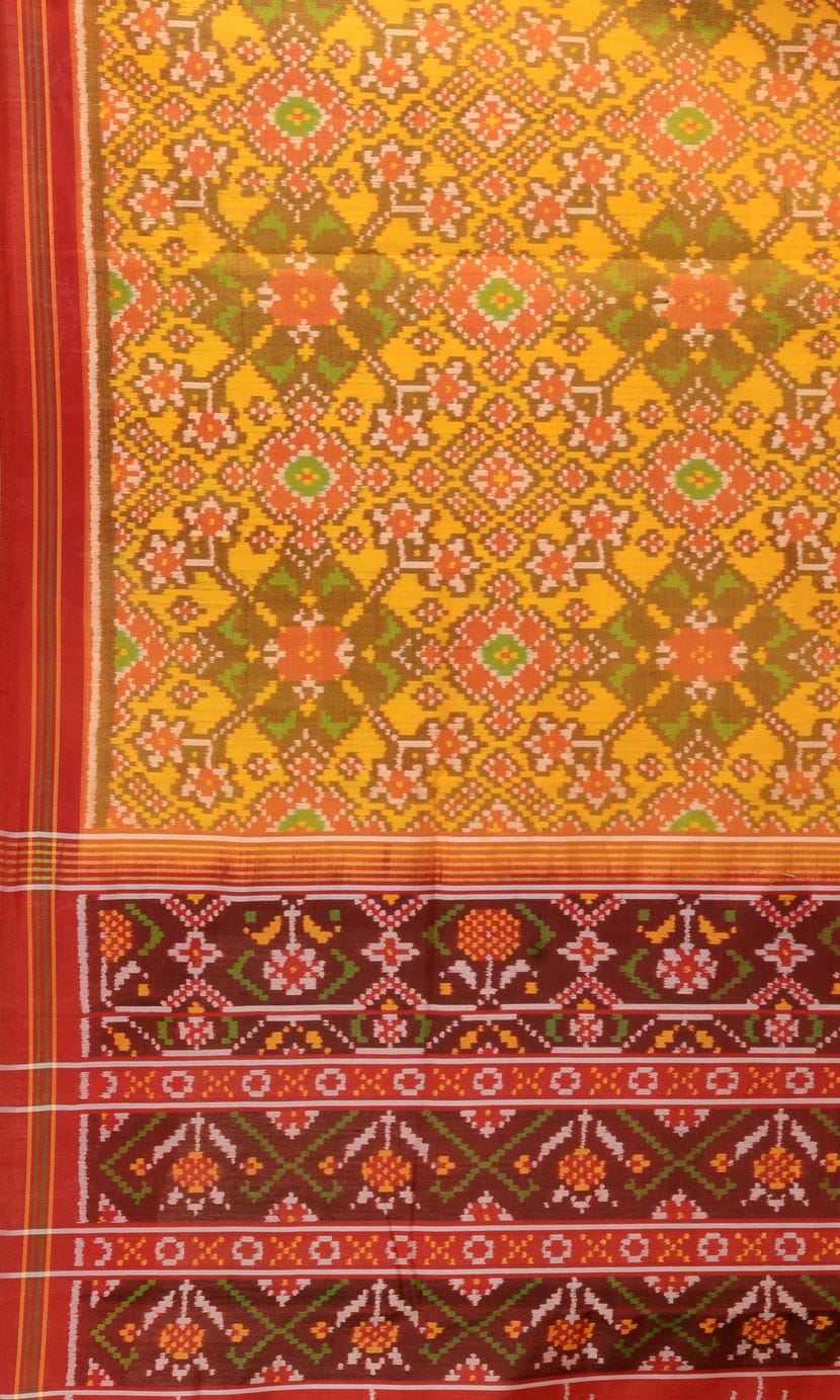 Single Ikat Patola Saree Nau Ratan