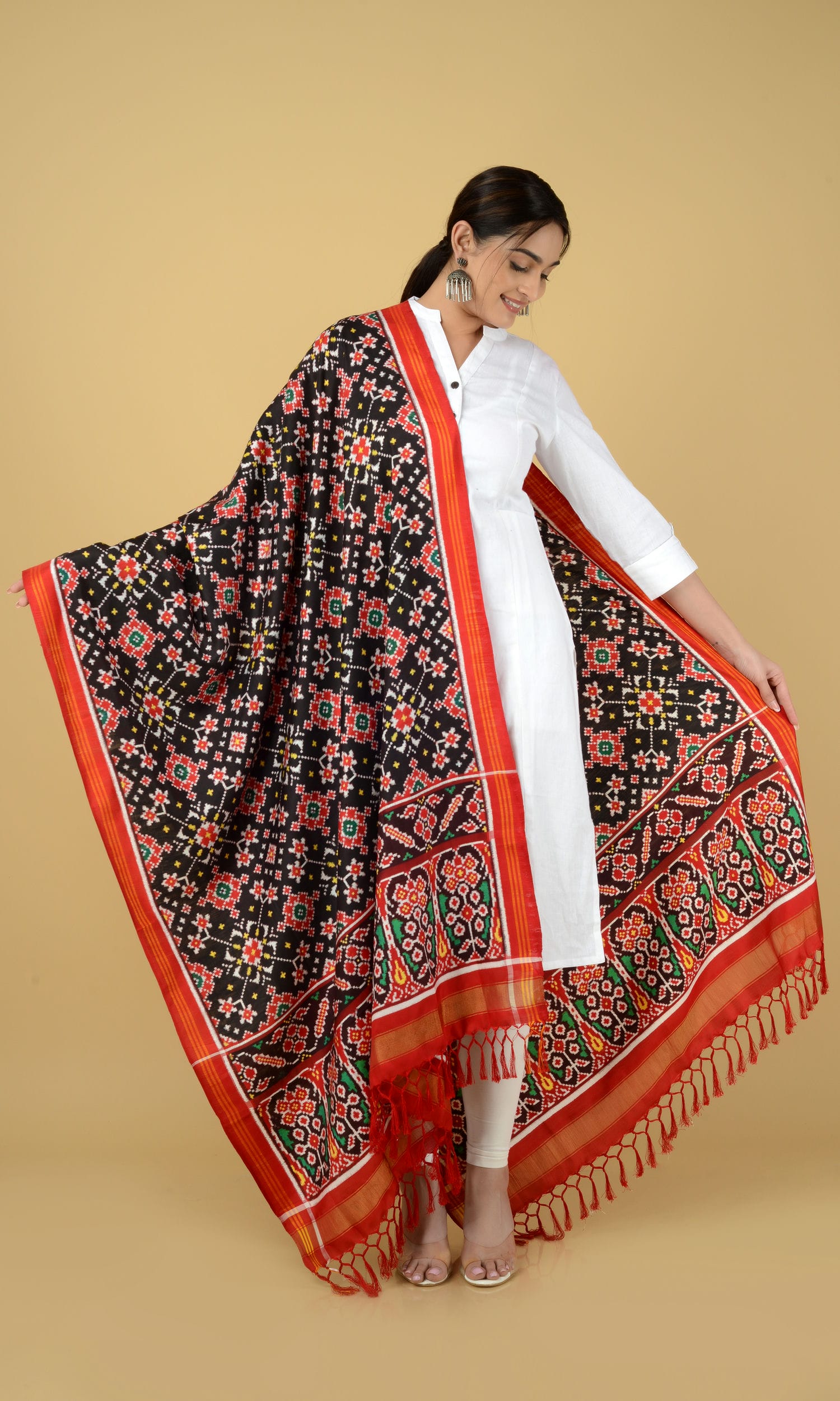 Double Ikat Patola Dupatta Nau Ratan