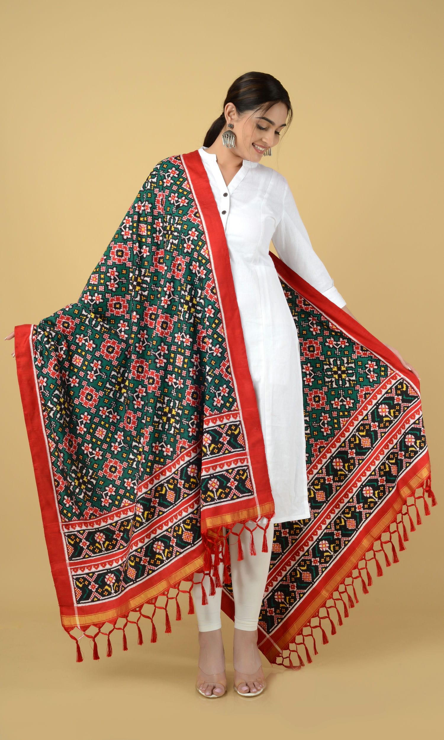 Double Ikat Patola Dupatta Nau Ratan