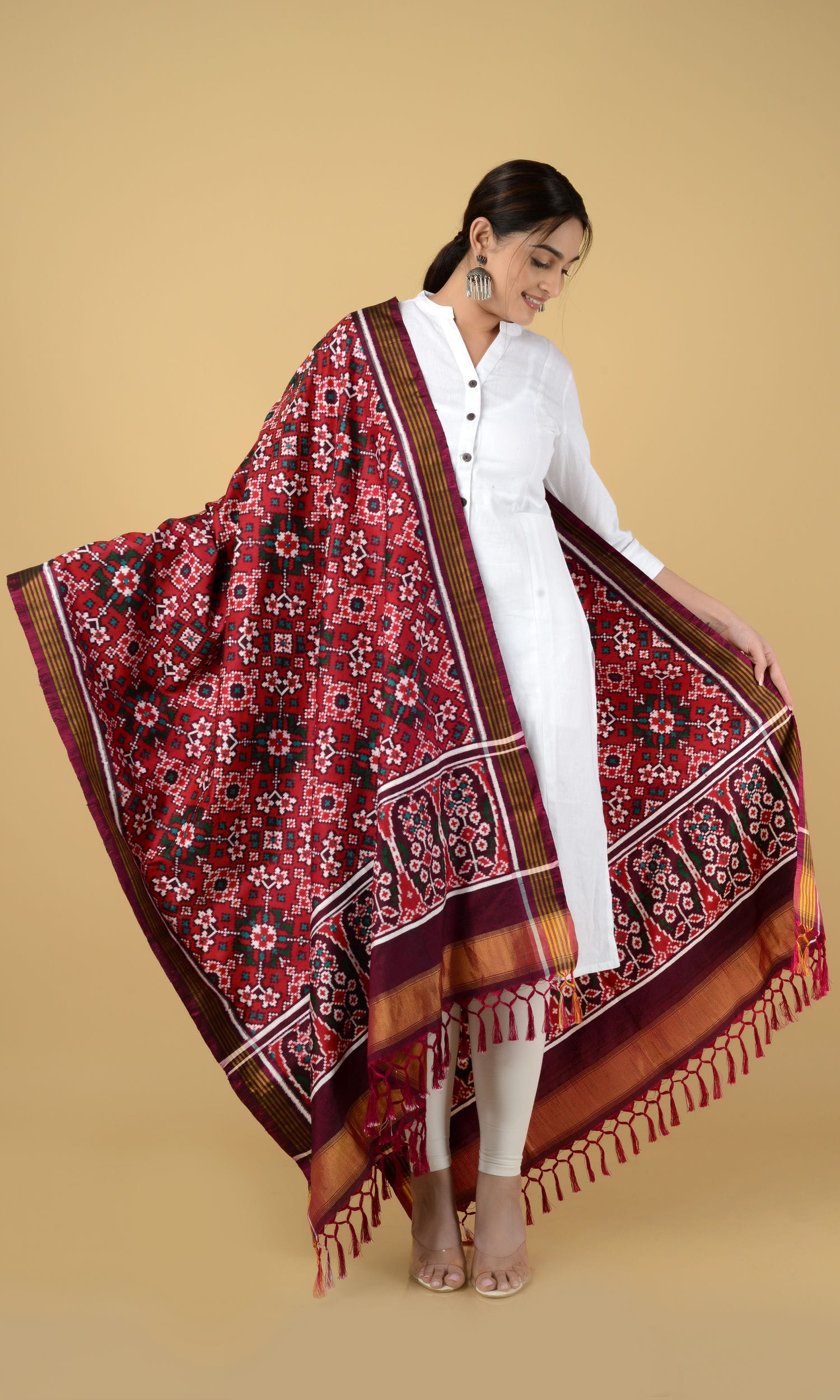 Double Ikat Patola Dupatta Nau Ratan