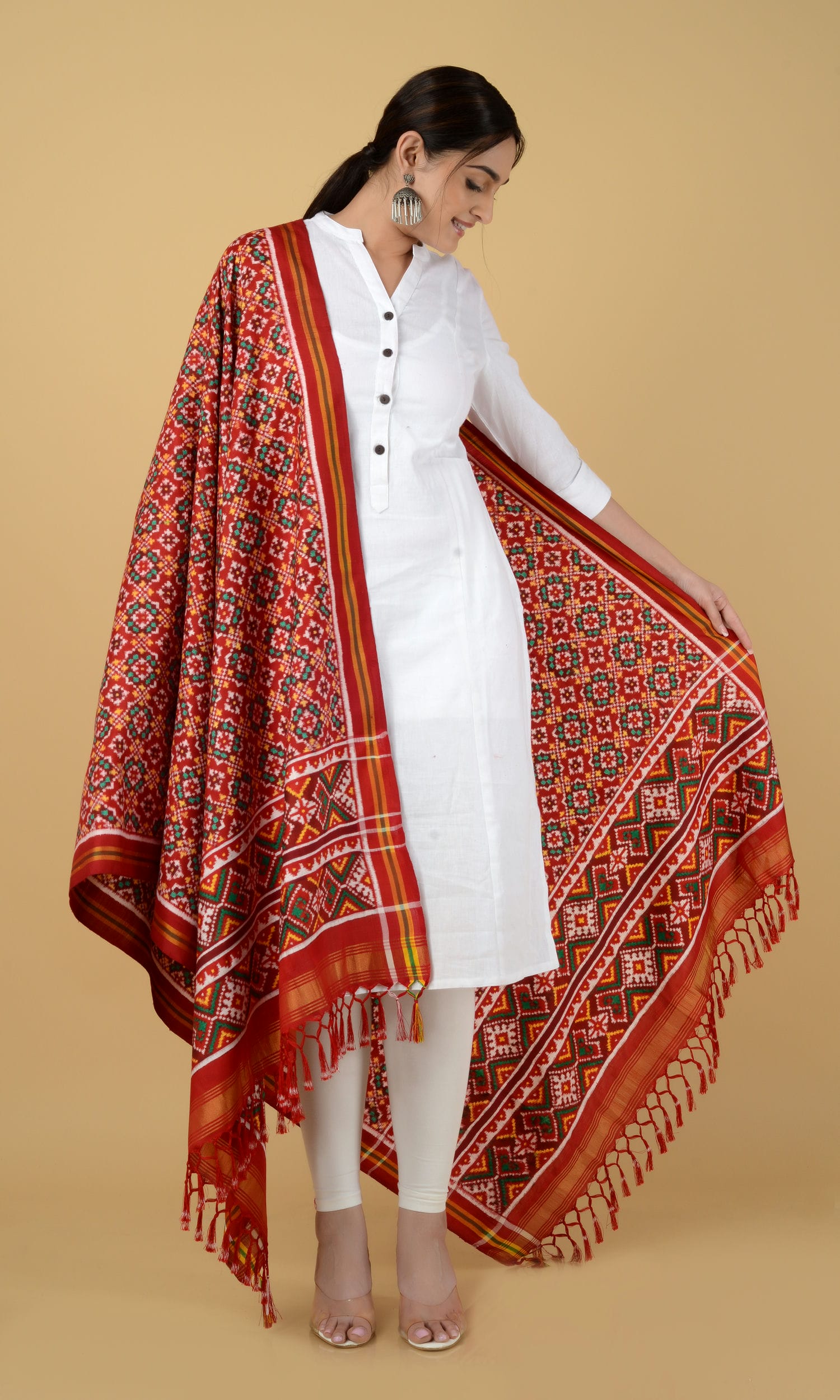 Double Ikat Patola Dupatta Chanda