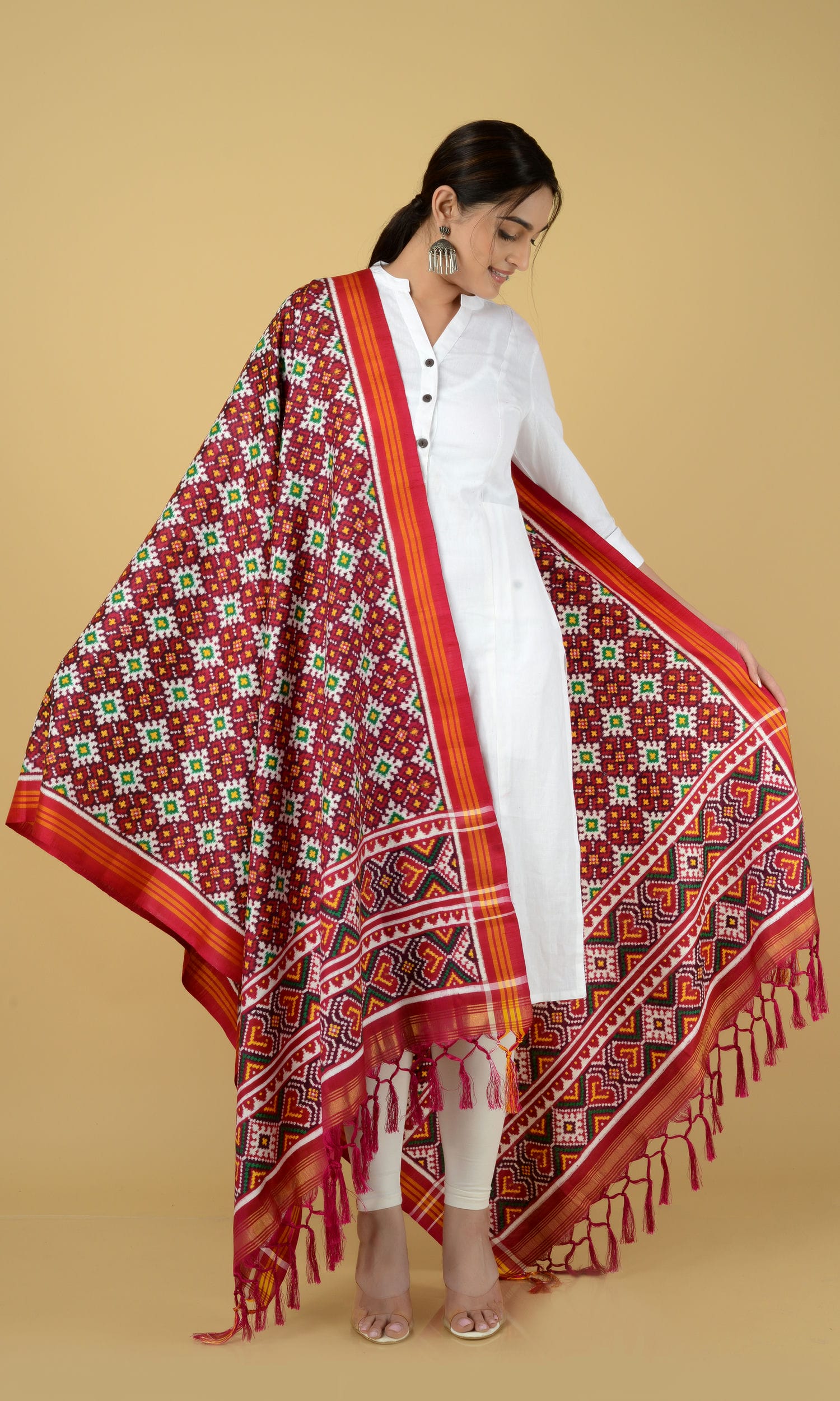 Double Ikat Patola Dupatta Chanda