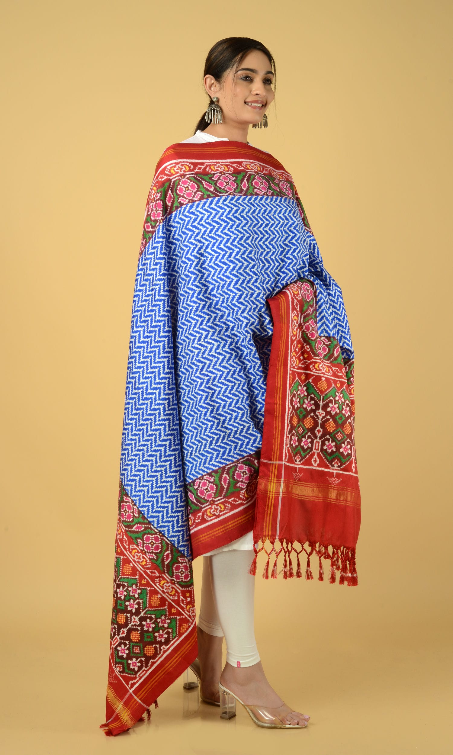 Double Ikat Patola Dupatta Laheriya