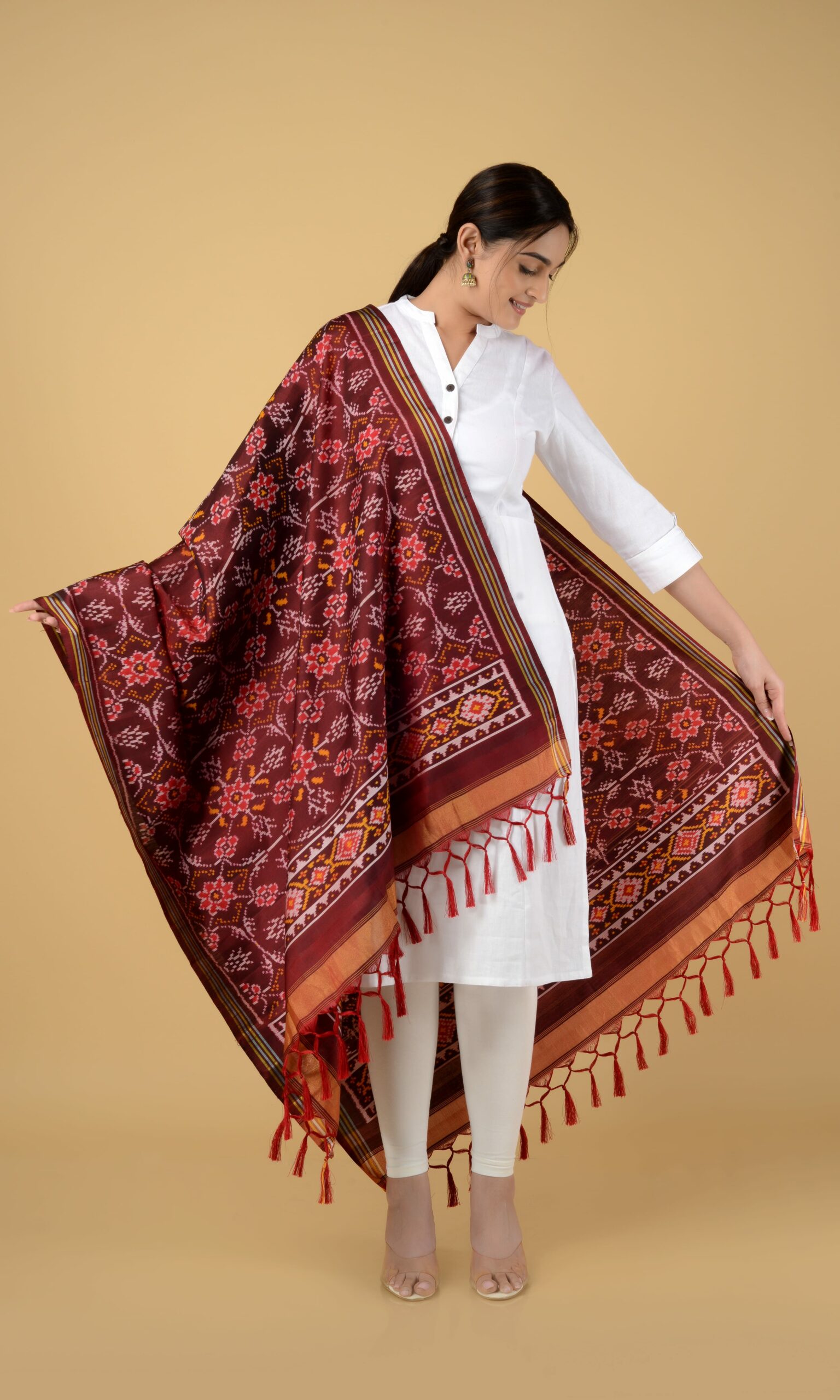Single Ikat Patola Dupatta Chhabdi