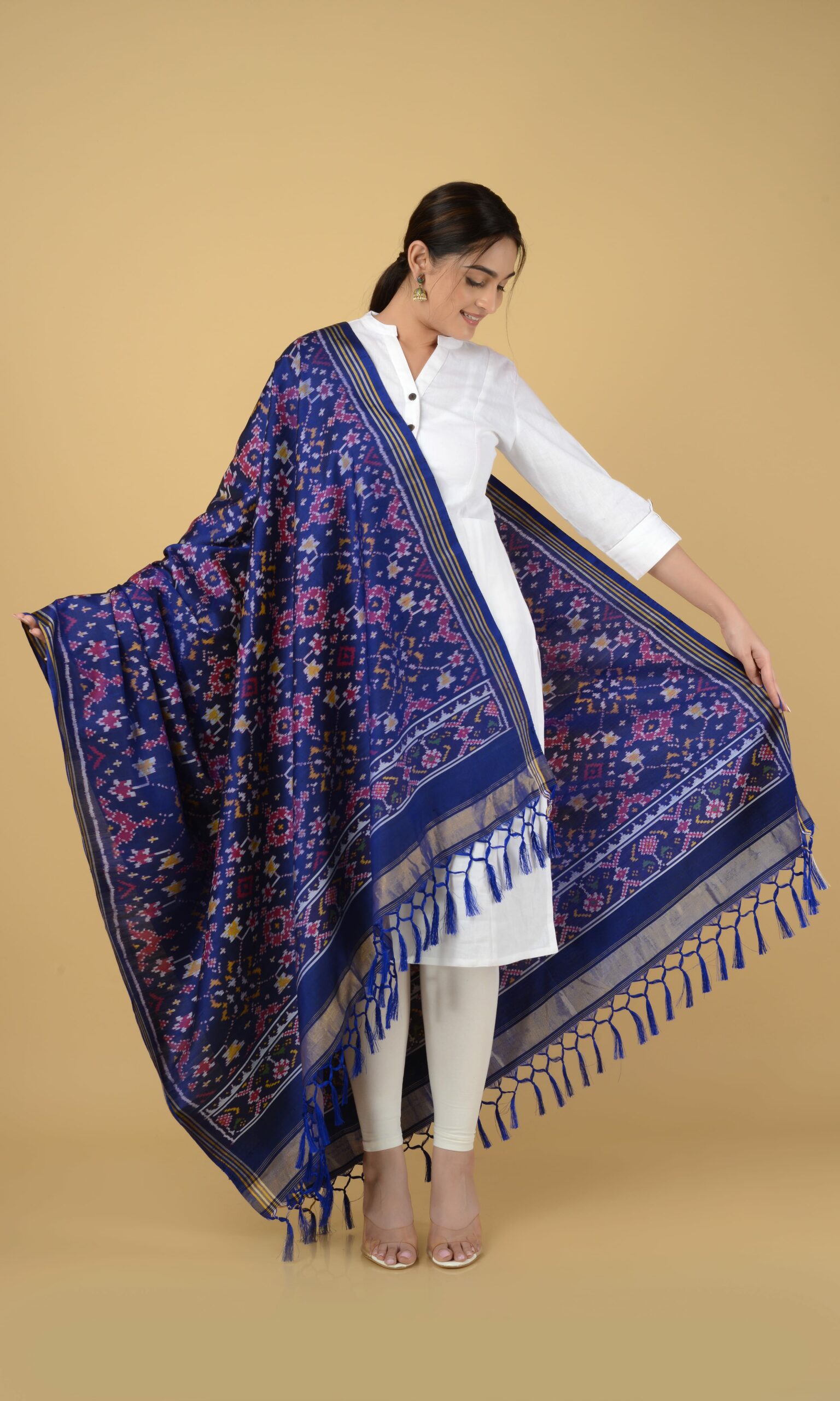 Single Ikat Patola Dupatta Nau Ratan
