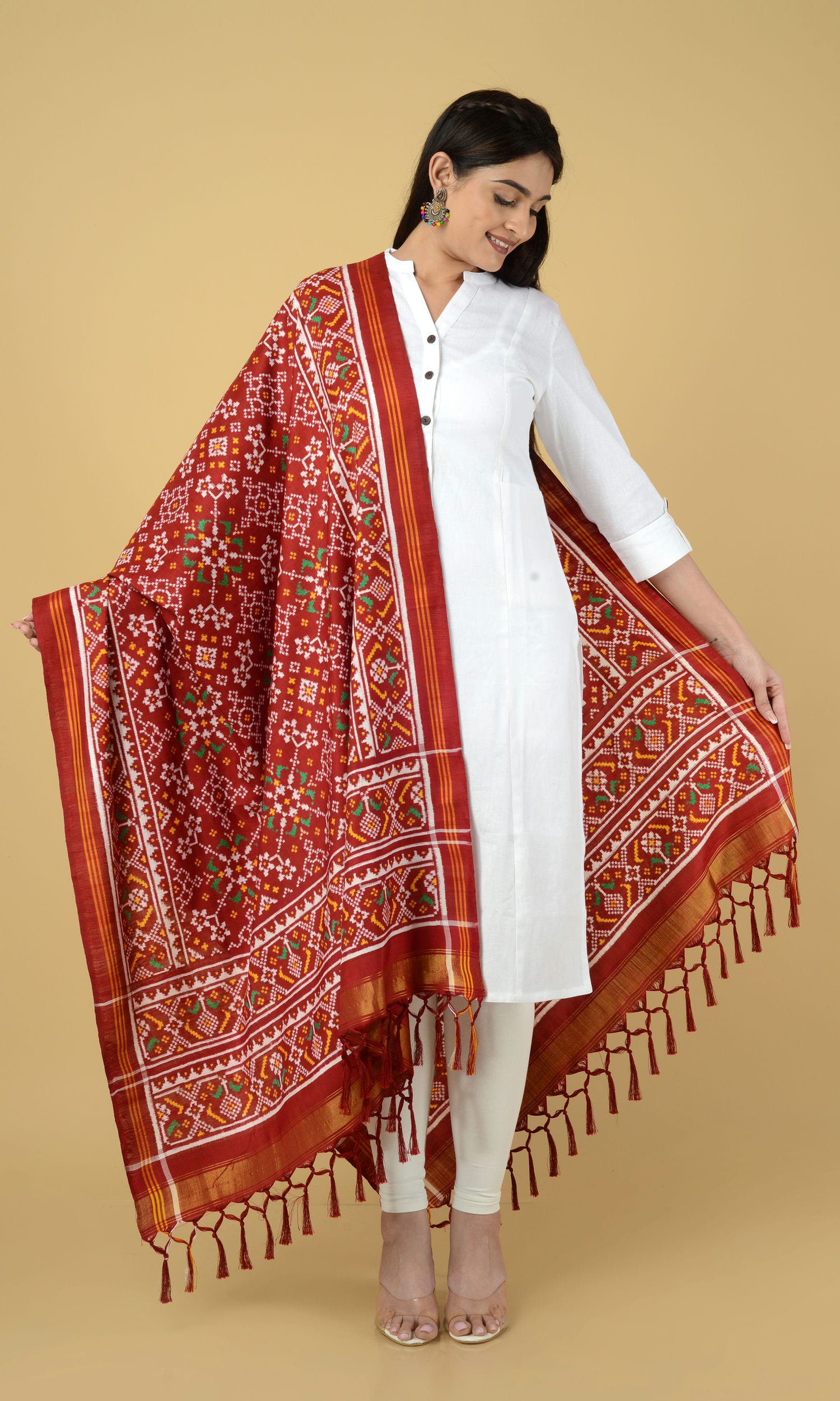 Double Ikat Patola Dupatta Nau Ratan