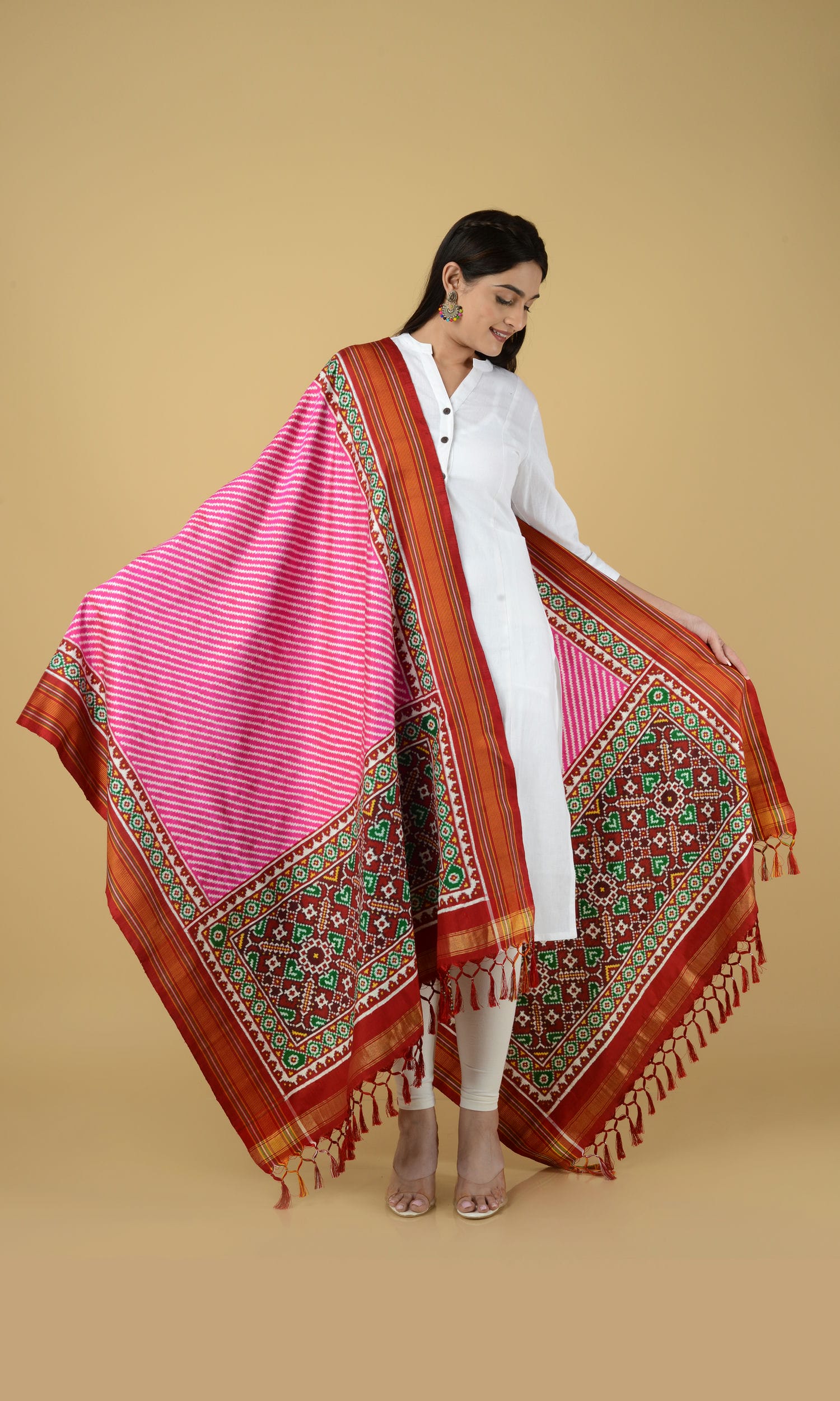 Double Ikat Patola Dupatta Laheriya