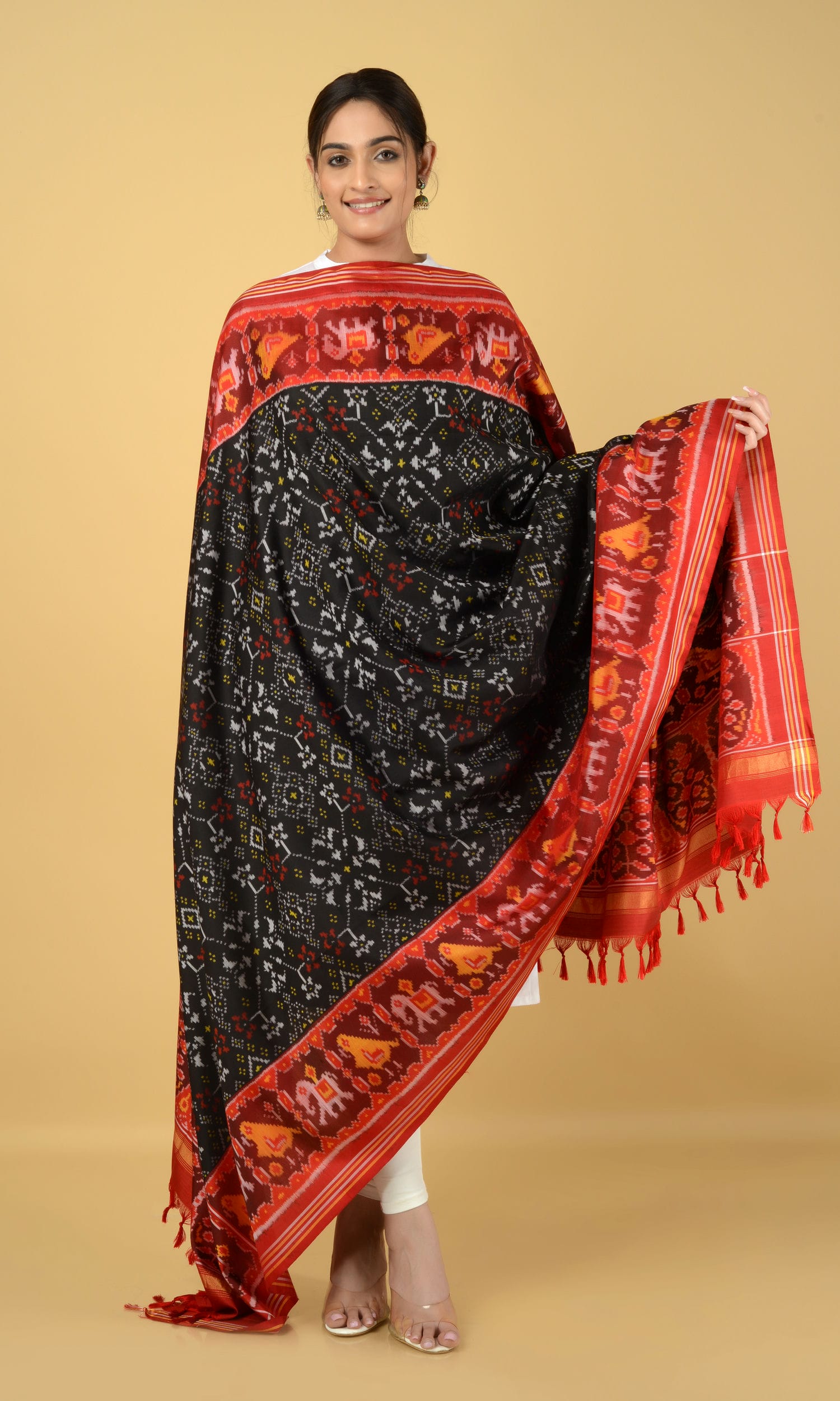 Single Ikat Patola Dupatta Nau Ratan