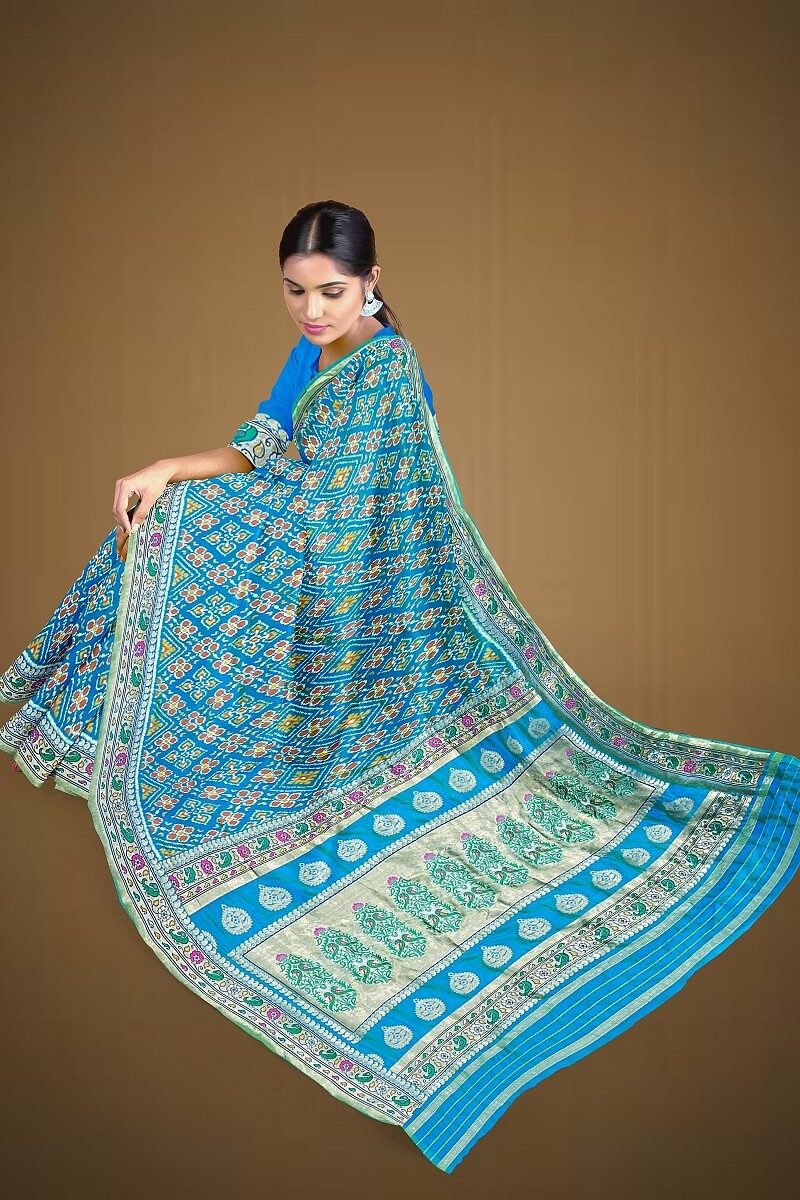 Paithani Single Ikkat Chanda