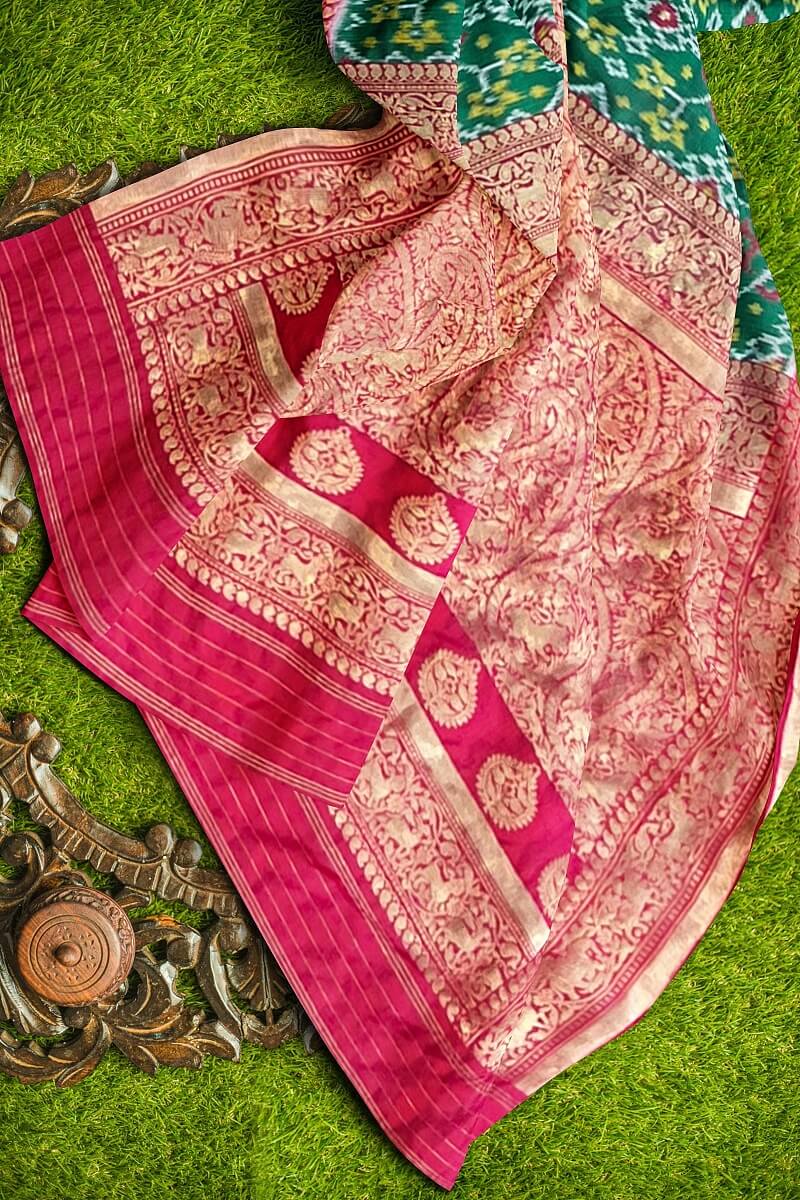 Banarasi Single Ikkat Nau Ratan