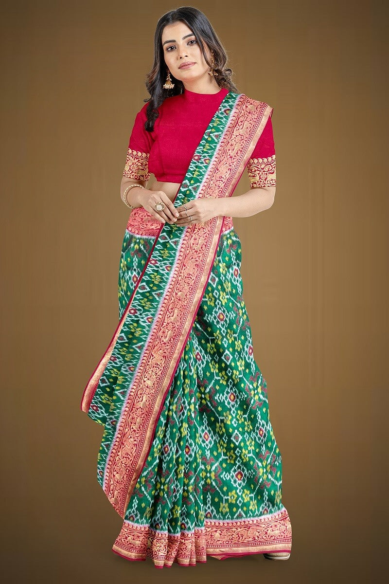 Banarasi Single Ikkat Nau Ratan