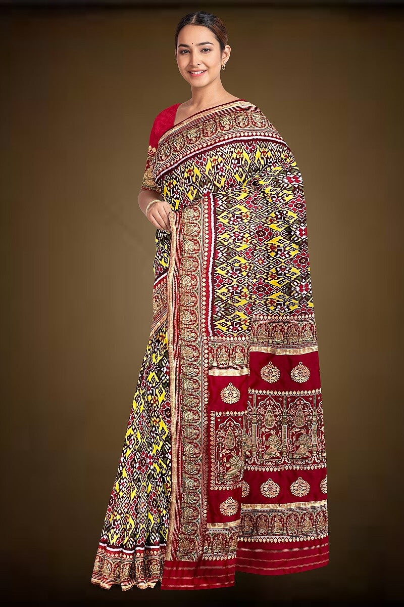 Patola By Navdip Tundiya Banarasi Single Ikkat Nau Ratan Memorable Saree 26