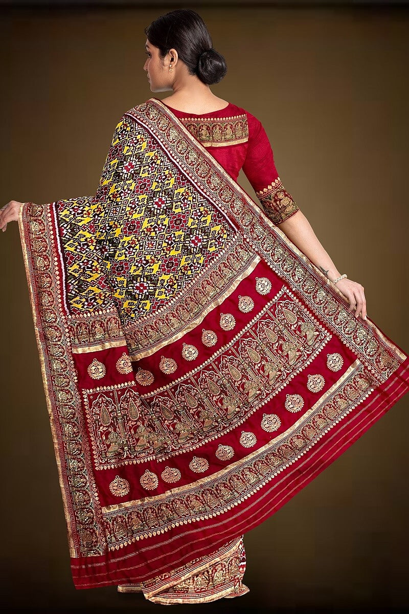 Patola By Navdip Tundiya Banarasi Single Ikkat Nau Ratan Memorable Saree 26