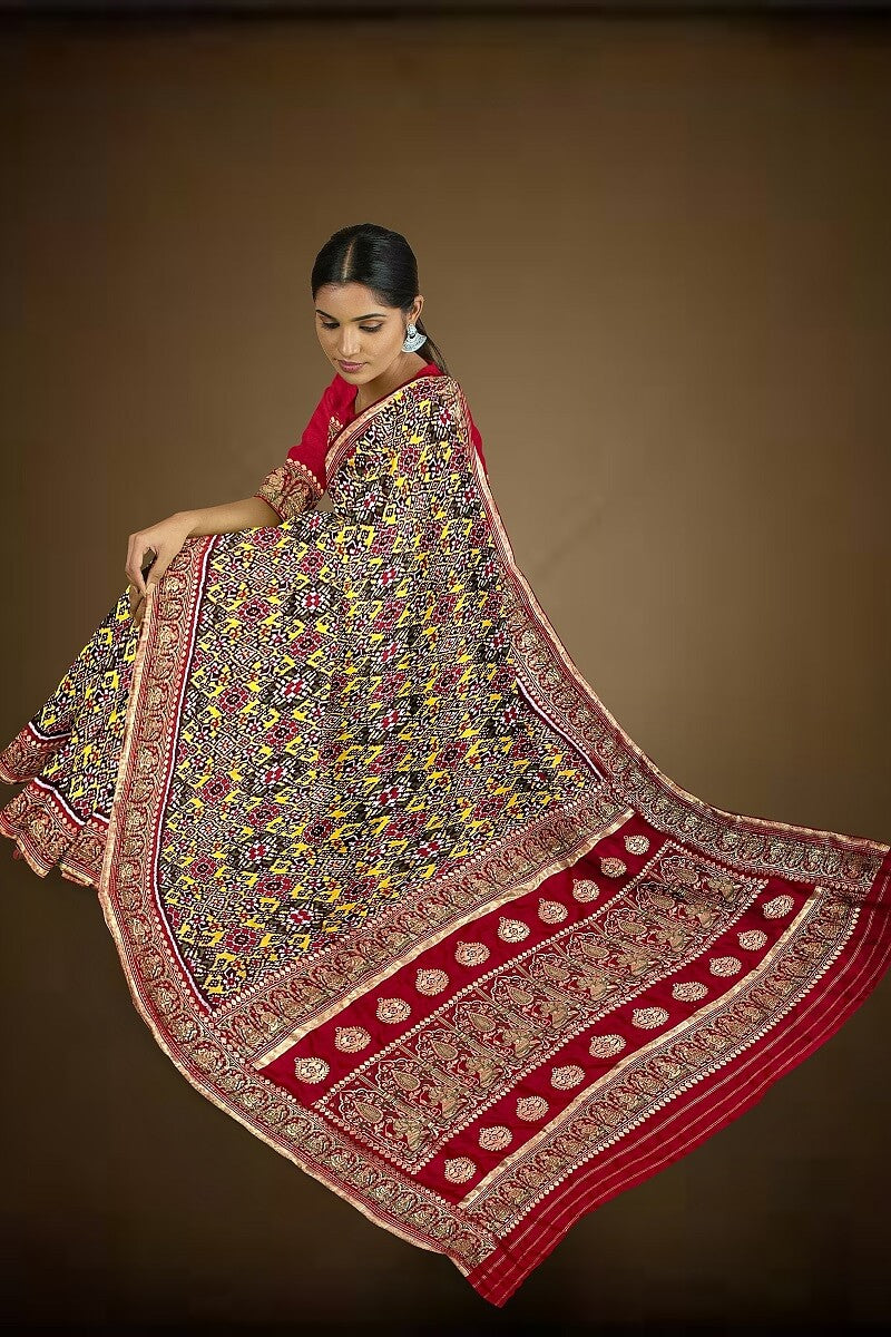 Patola By Navdip Tundiya Banarasi Single Ikkat Nau Ratan Memorable Saree 26
