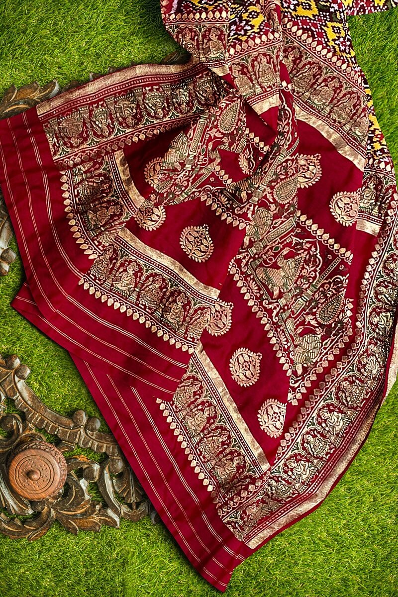 Patola By Navdip Tundiya Banarasi Single Ikkat Nau Ratan Memorable Saree 26