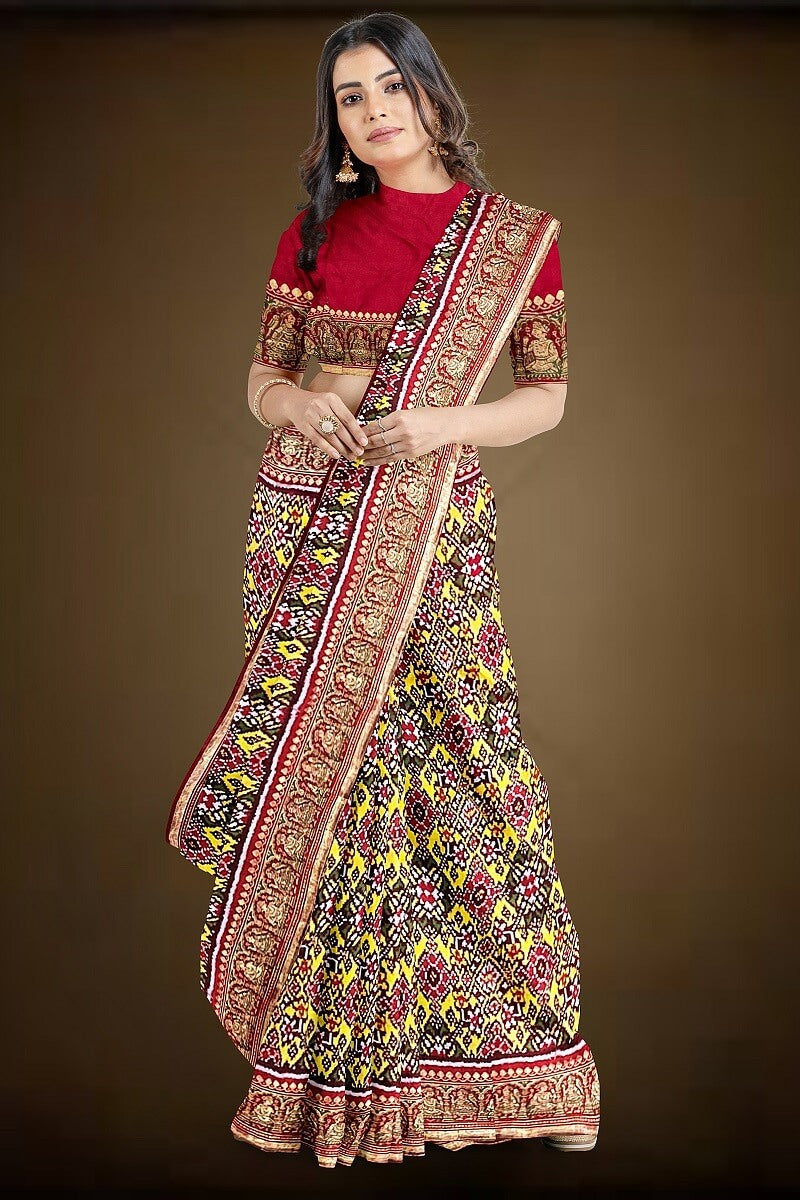 Patola By Navdip Tundiya Banarasi Single Ikkat Nau Ratan Memorable Saree 26