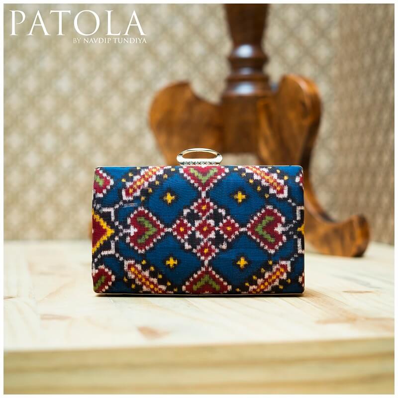 Double Ikkat Patola Clutch Manekchowk