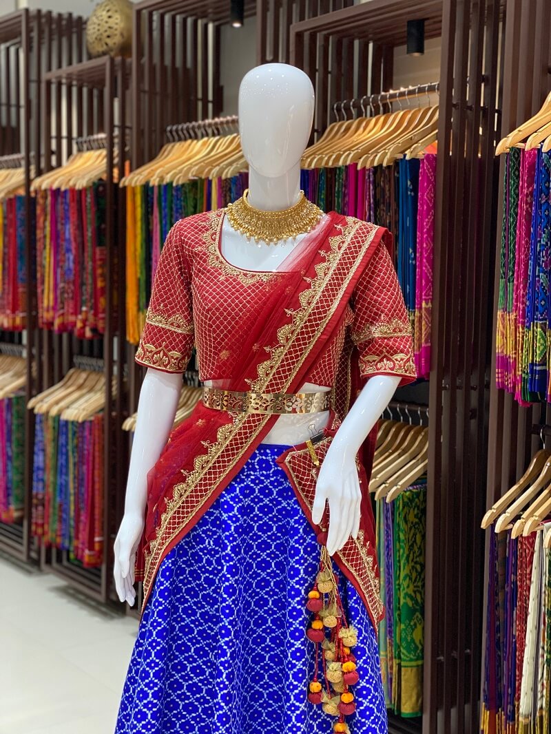 Double Ikat Patola Lehenga Chanda
