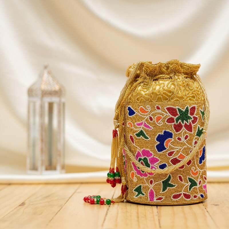 Moti Beaded Batwa Patola Potali Jaal