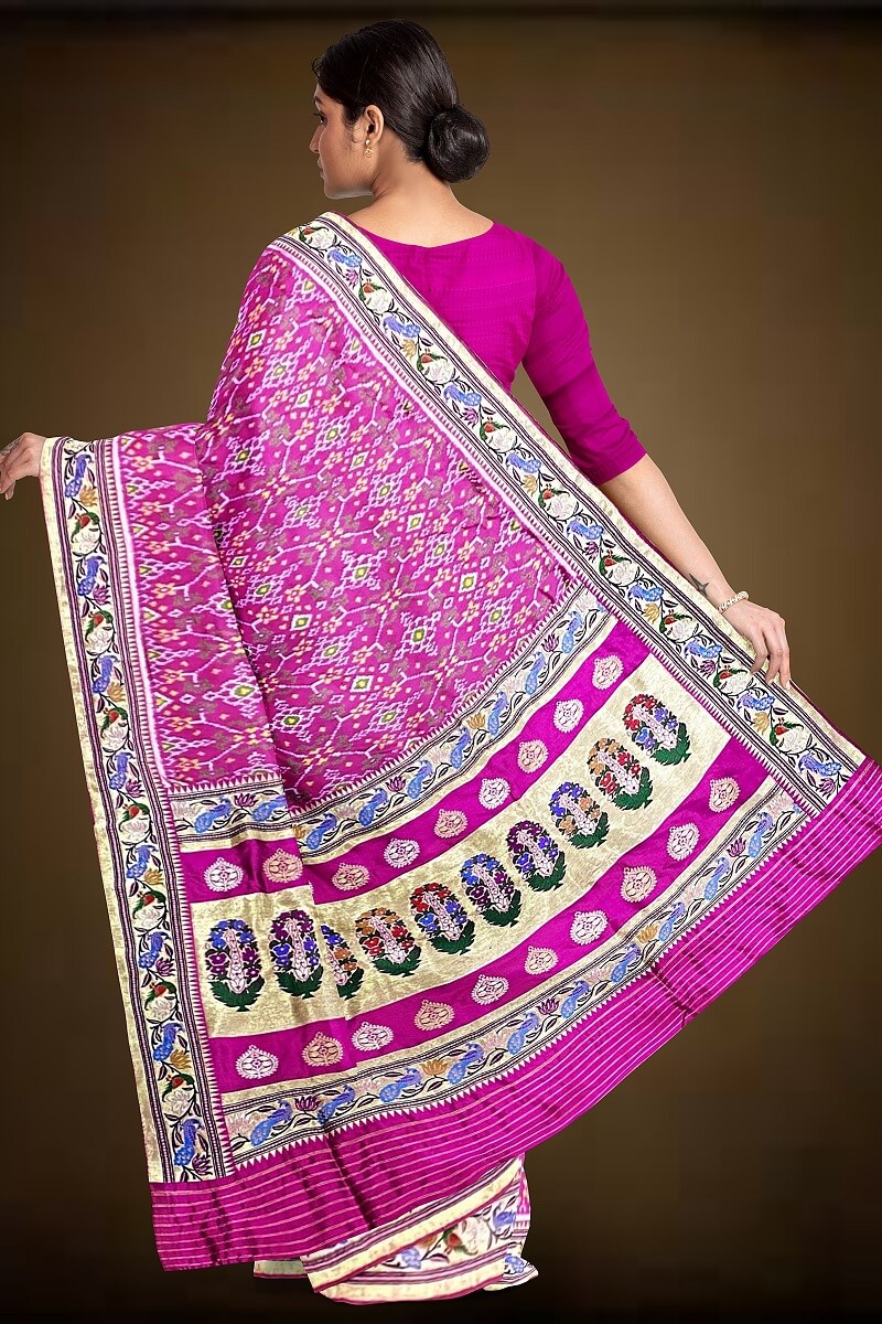 Patola By Navdip Tundiya Paithani Single Ikkat Nau Ratan Saree Memorable 24