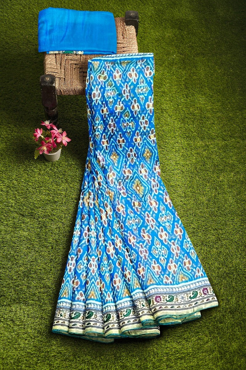 Paithani Single Ikat Patola Saree PanChanda Memorable 21