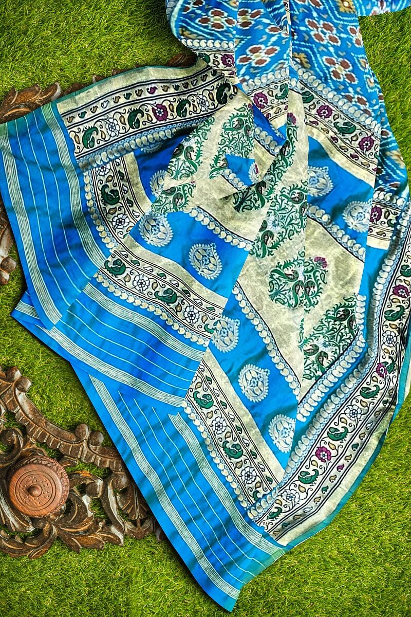 Paithani Single Ikat Patola Saree PanChanda Memorable 21