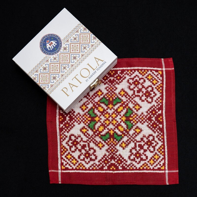 Double Ikat Pocket Square Nau Ratan