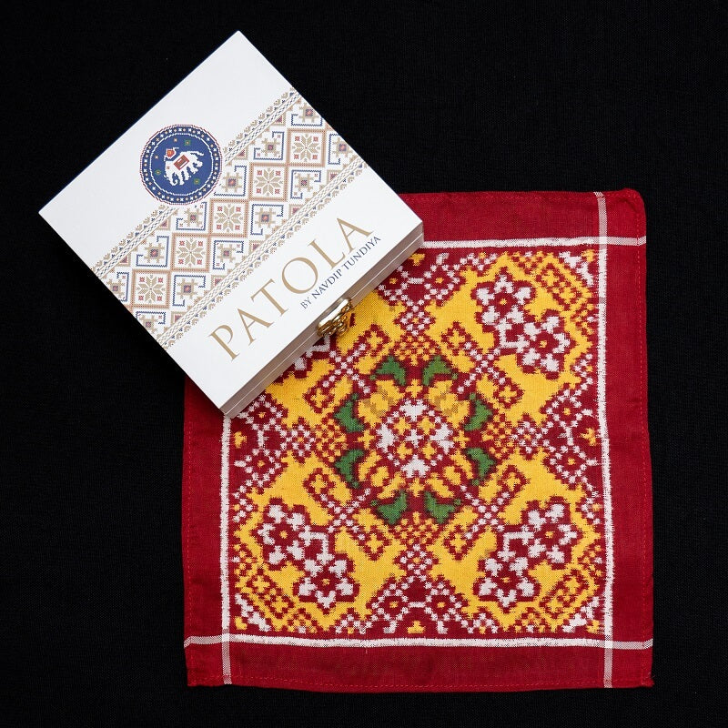 Double Ikat Pocket Square Nau Ratan