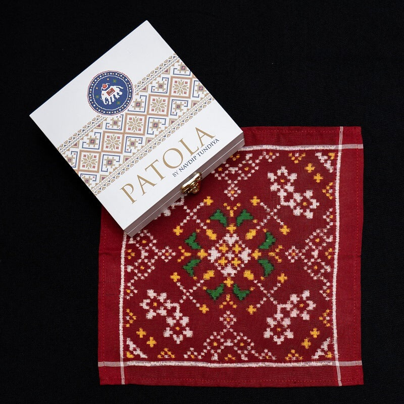 Double Ikat Pocket Square Nau Ratan