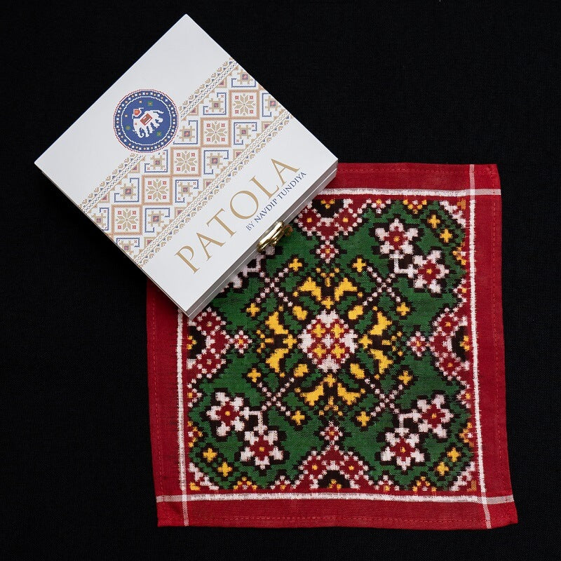 Double Ikat Pocket Square Nau Ratan