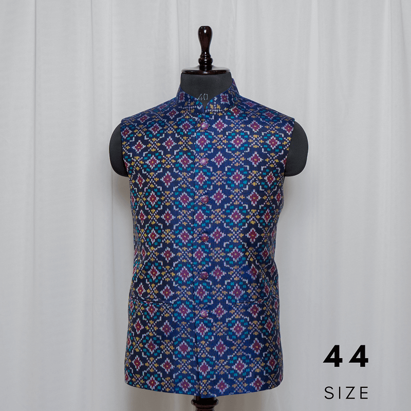 Nehru Jacket Single Ikat Patola Memorable 247