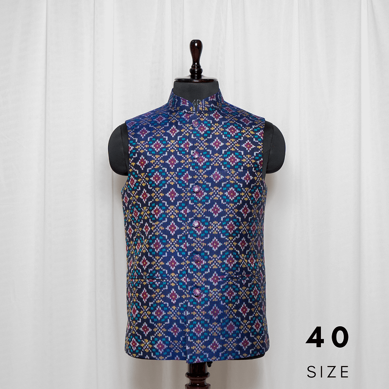Nehru Jacket Single Ikat Patola Memorable 235