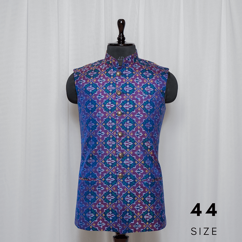 Nehru Jacket Single Ikat Patola Memorable 250