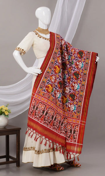 Double Ikat Patola Dupatta
