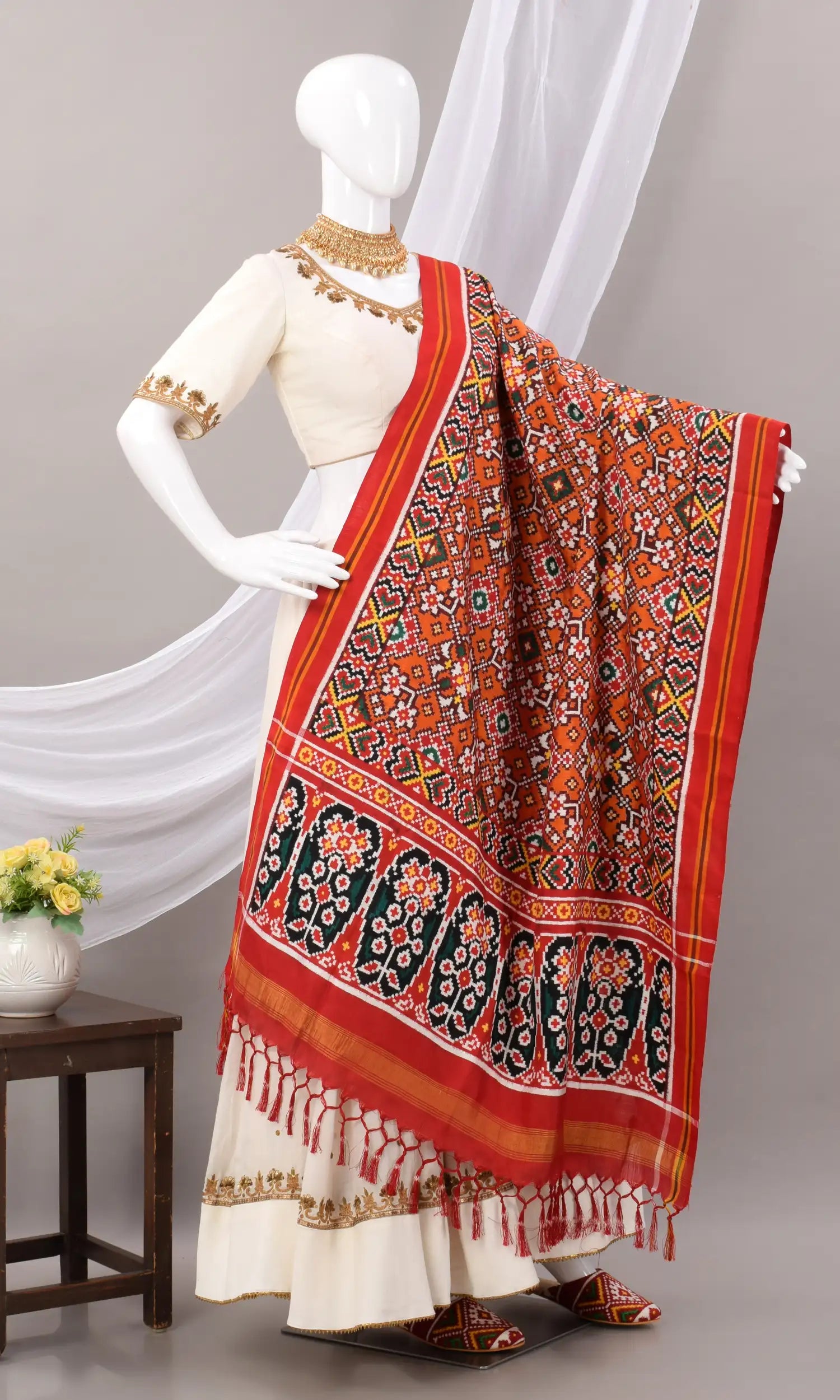 Double Ikat Patola Dupatta