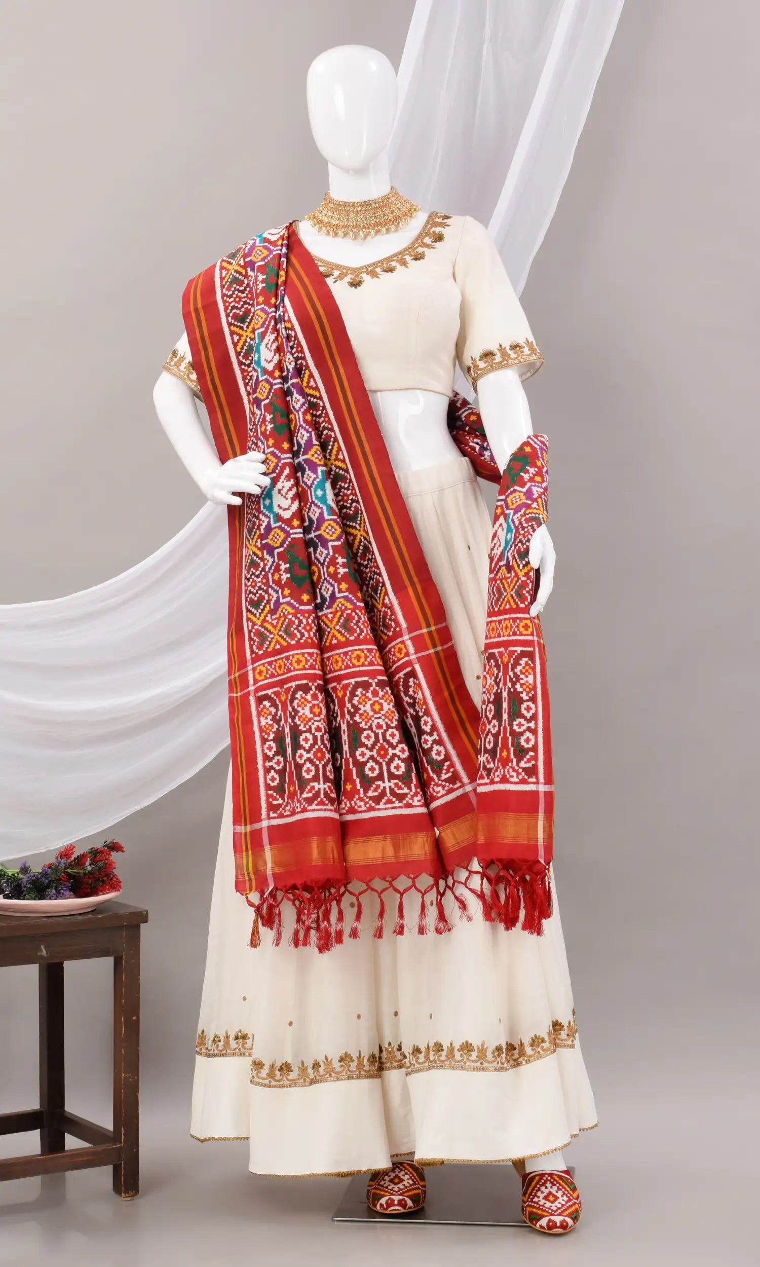 Double Ikat Patola Dupatta