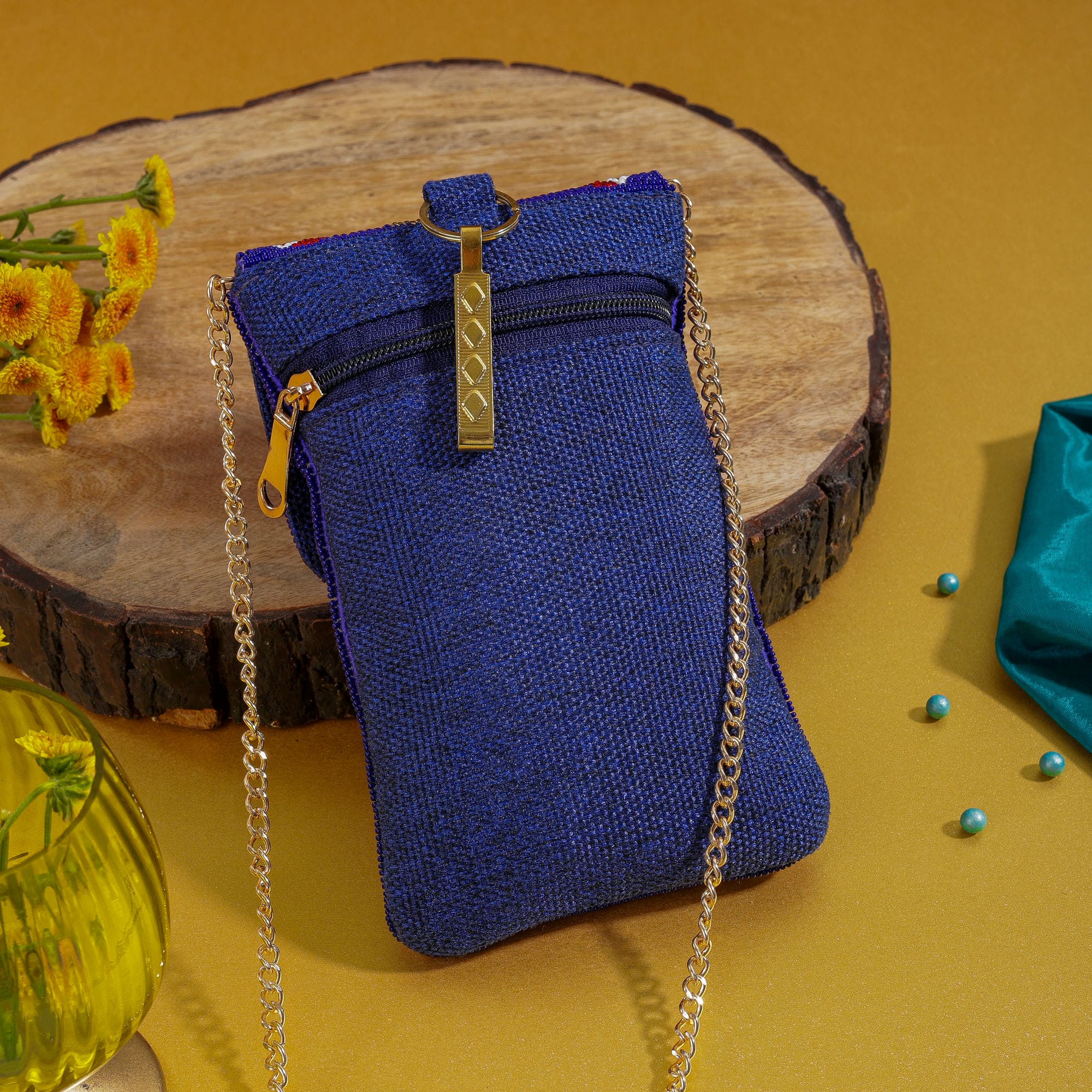 Mobile Cover Pearl Beaded Patola