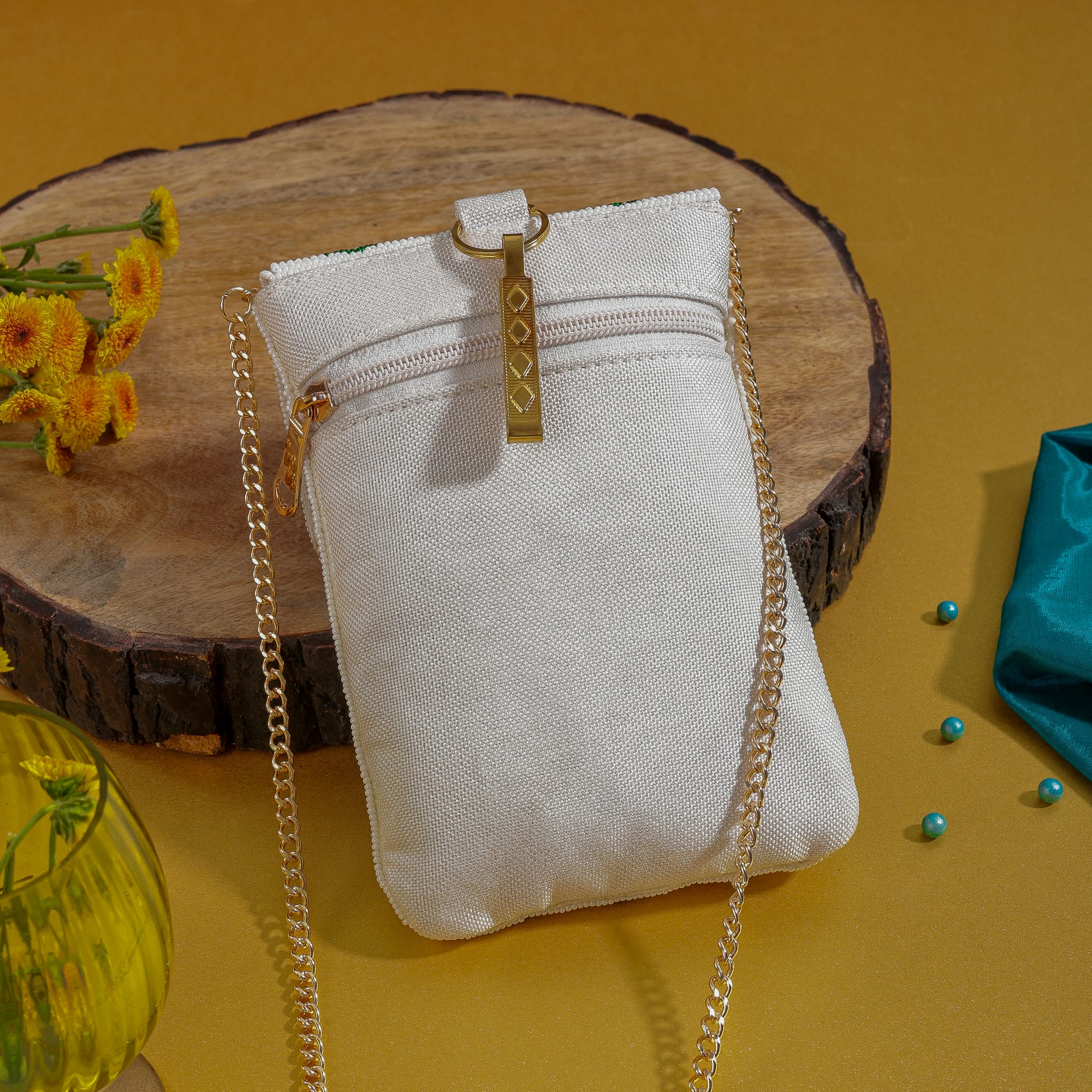 Mobile Cover Pearl Beaded Patola