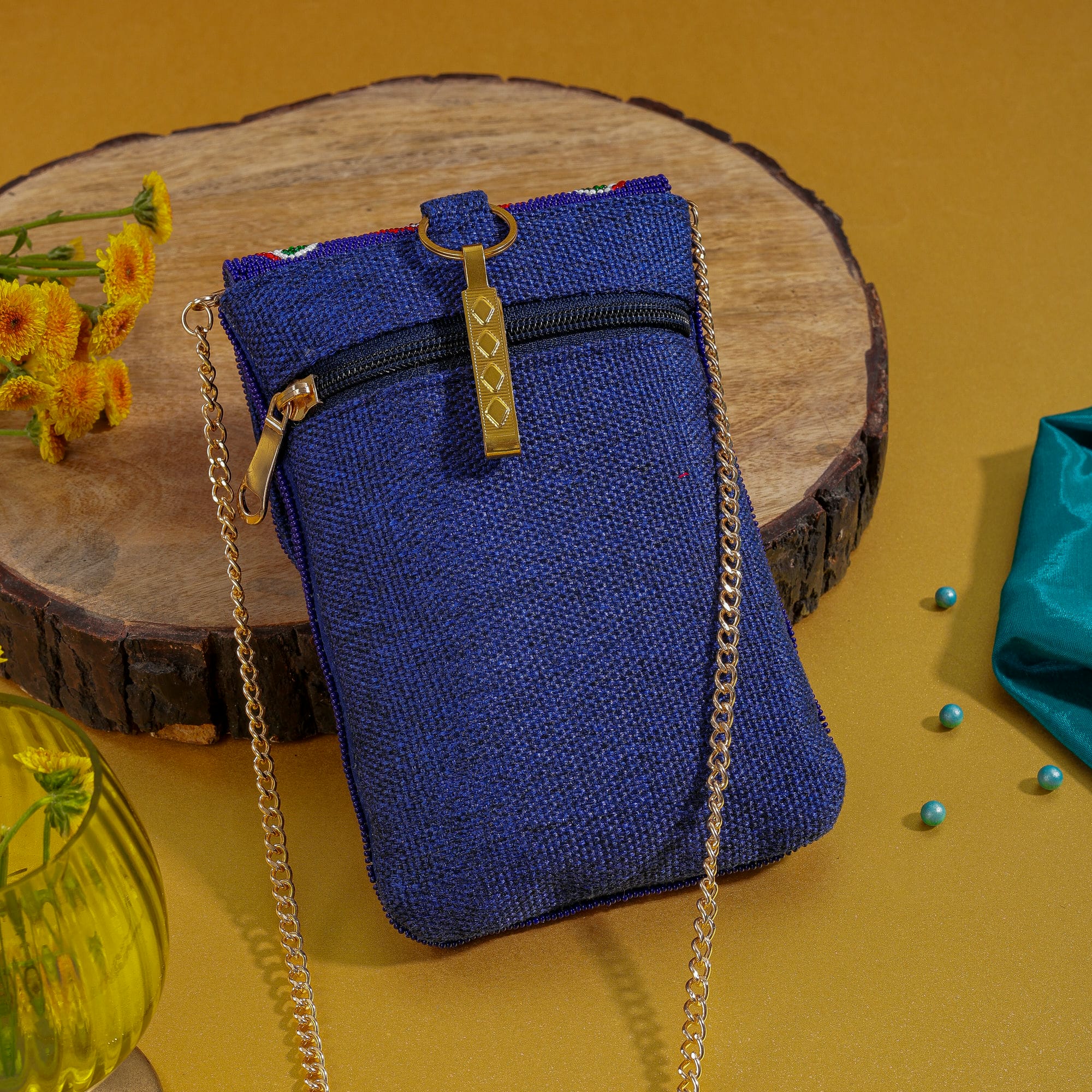 Mobile Cover Pearl Beaded Patola