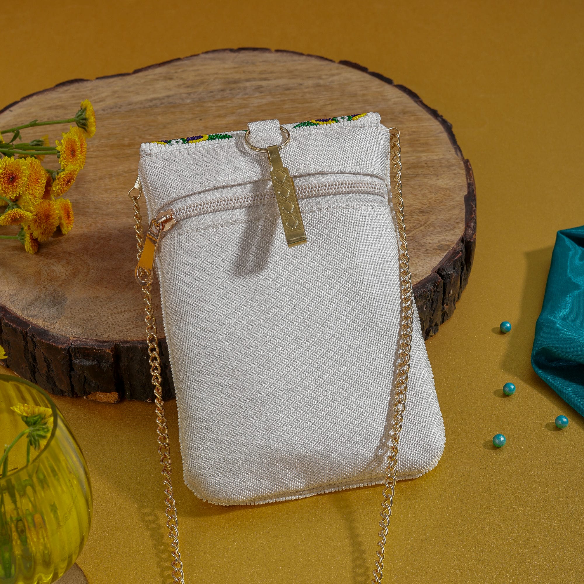 Mobile Cover Pearl Beaded Patola