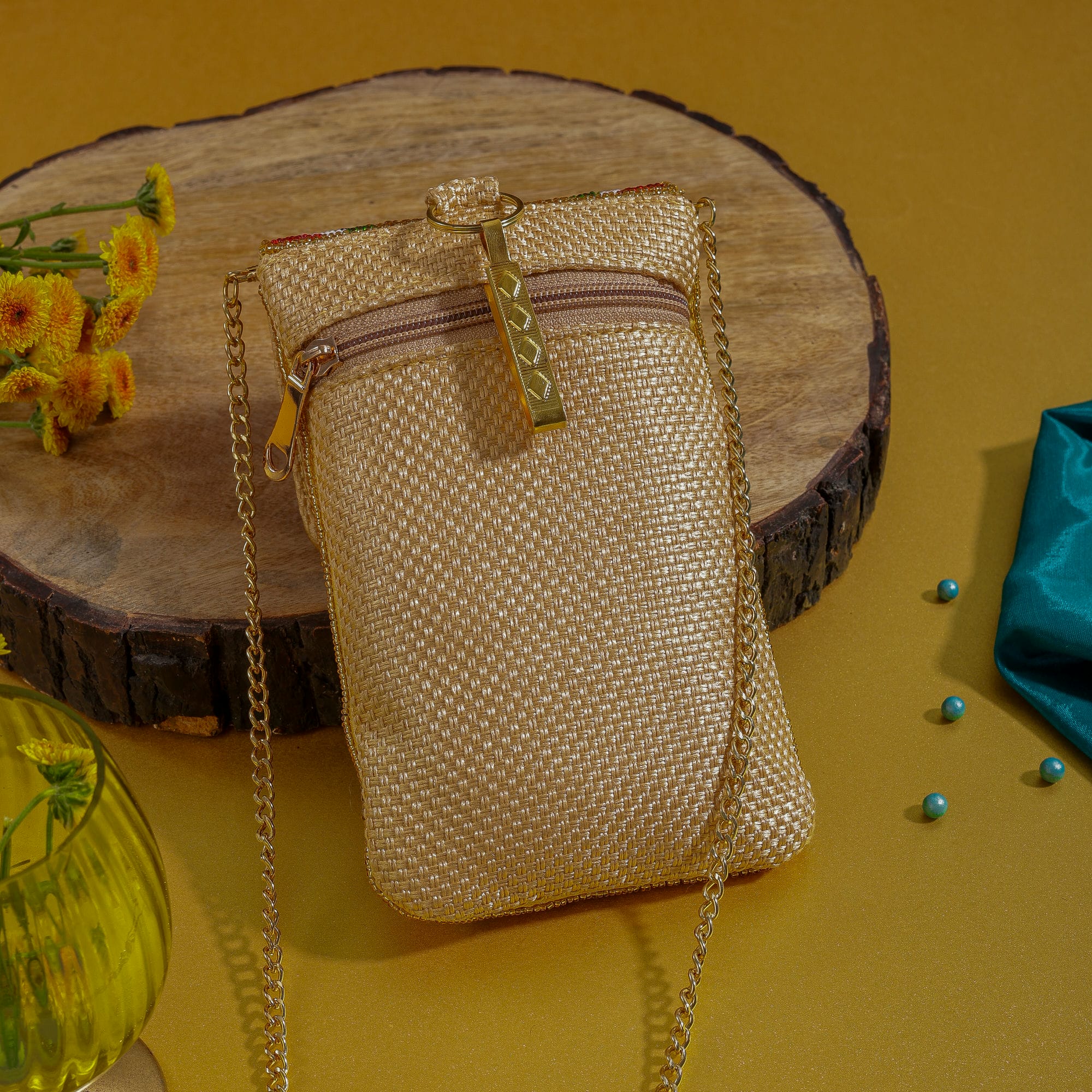 Mobile Cover Pearl Beaded Patola