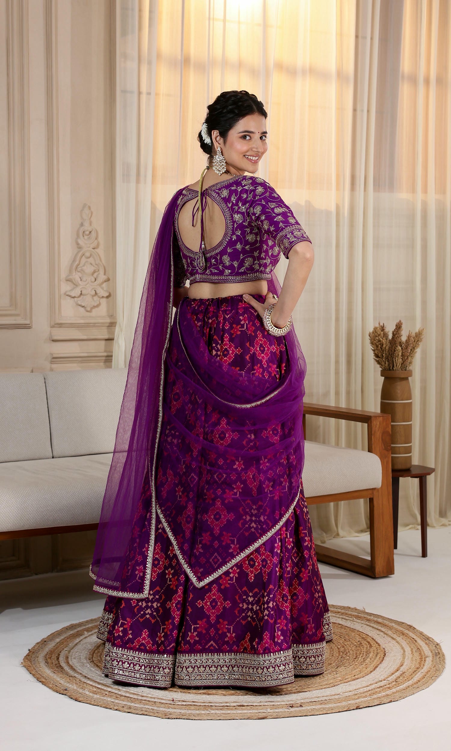 Rajkoti Patola Kali Lehenga