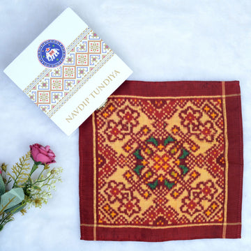 Double Ikat Pocket Square