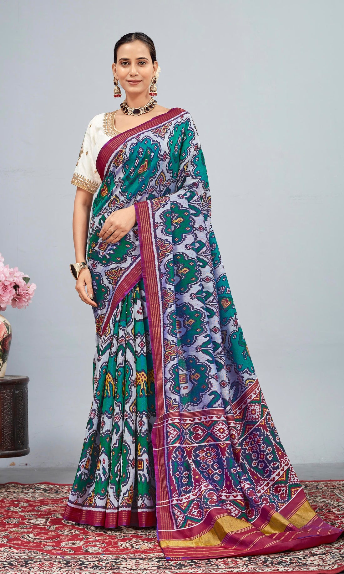 Twill Weave Patola Saree