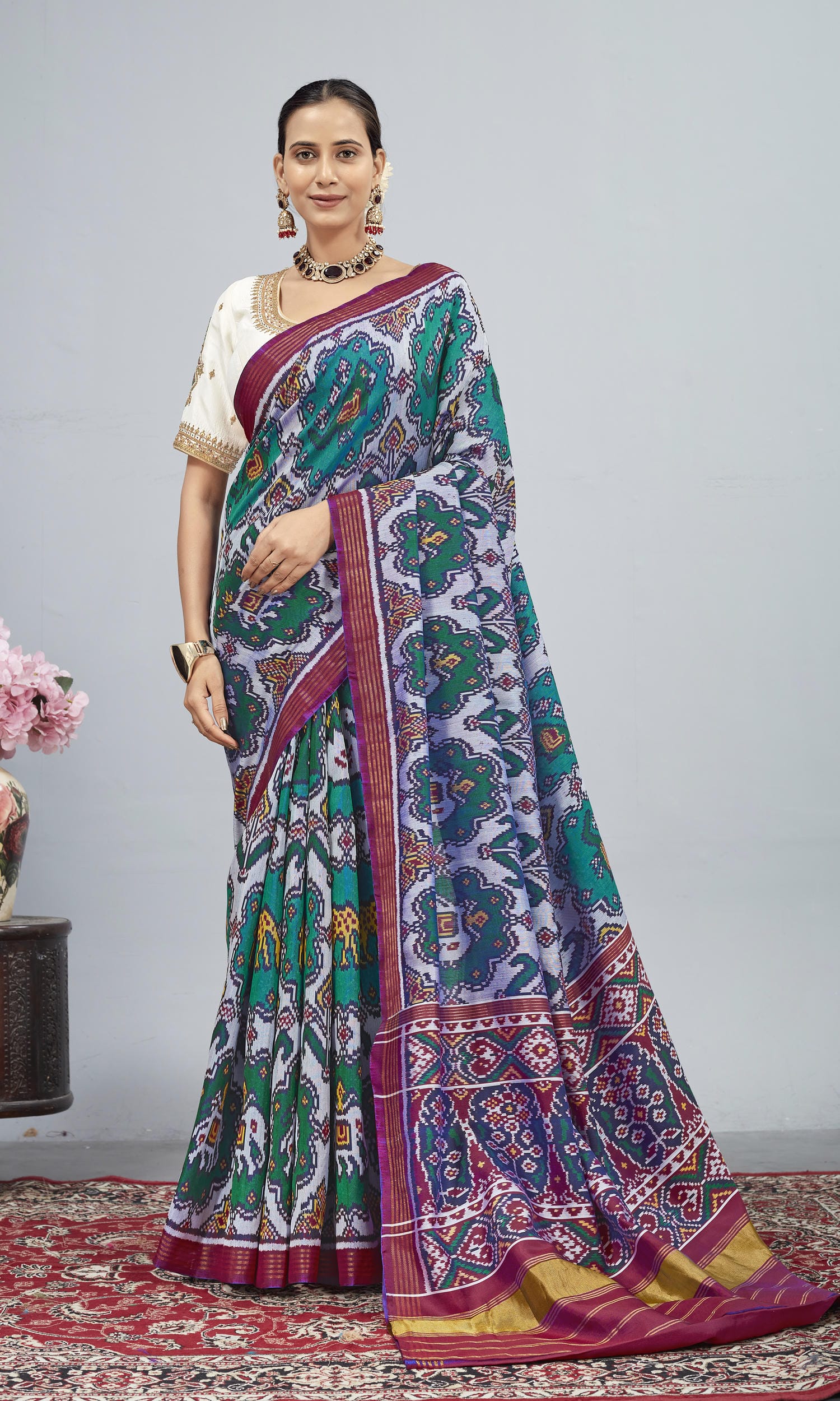 Twill Weave Patola Saree