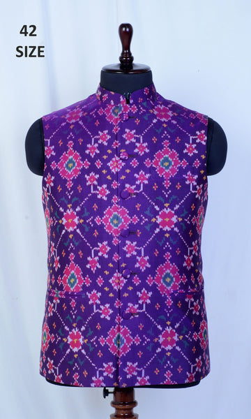 Modi Jacket Single Ikat Patola