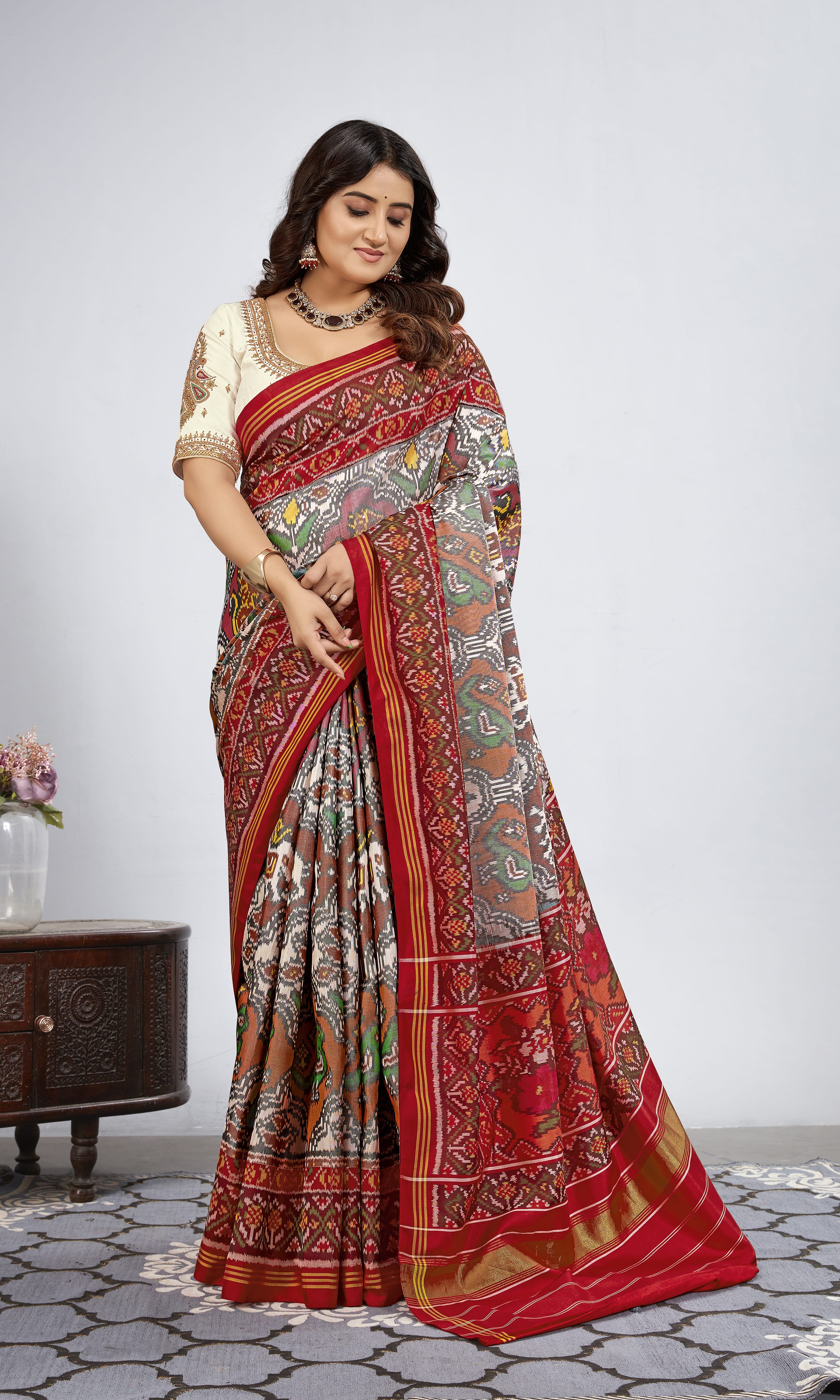Single Ikat Patola Saree