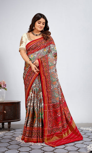 Single Ikat Patola Saree