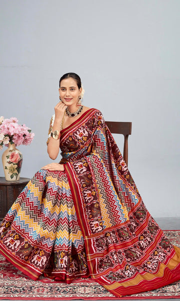 Single Ikat Patola Saree