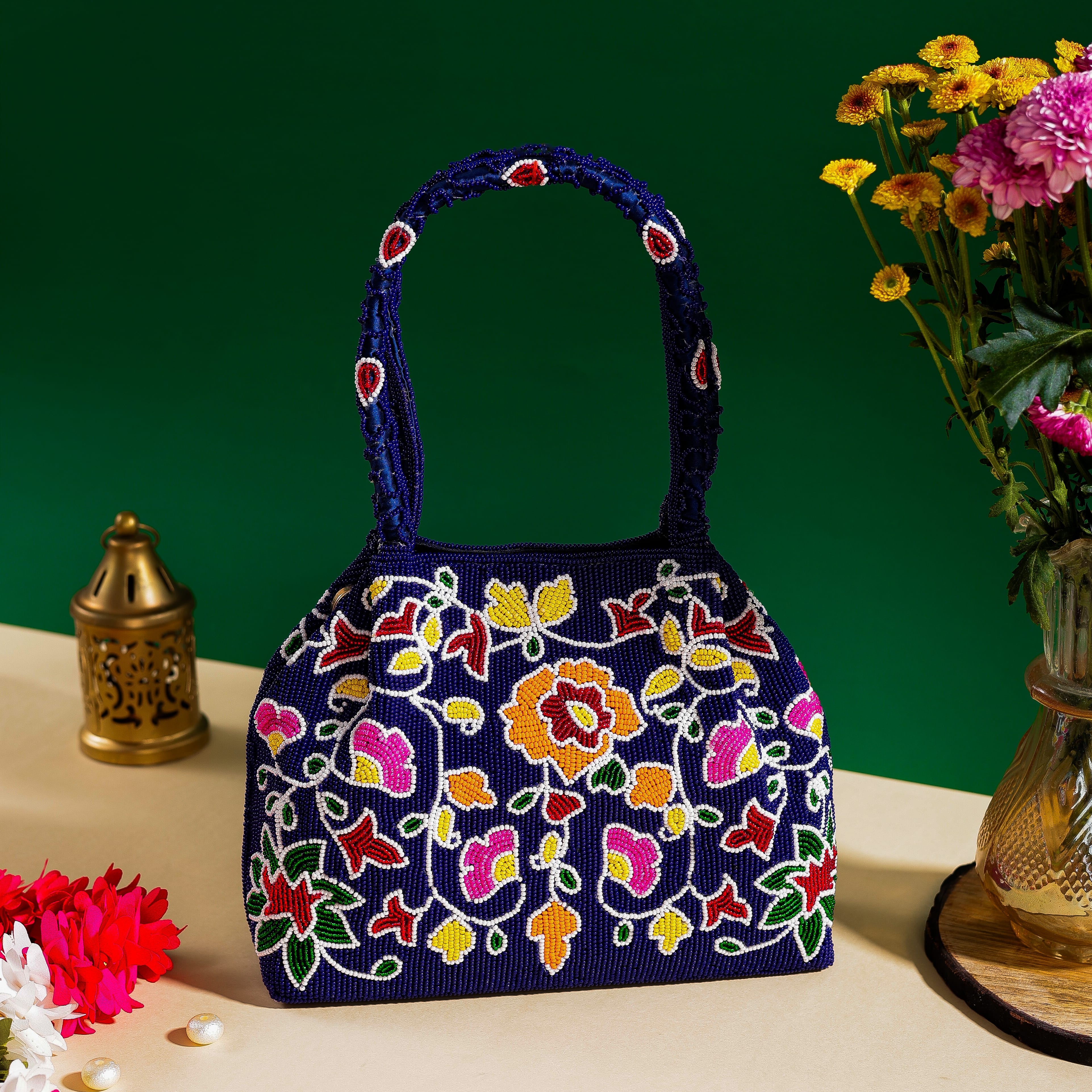 Moti Patola Beaded Batva Handbag